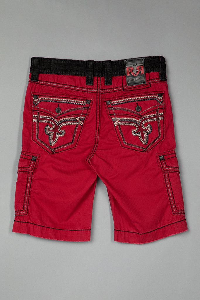 Red Cargo Shorts