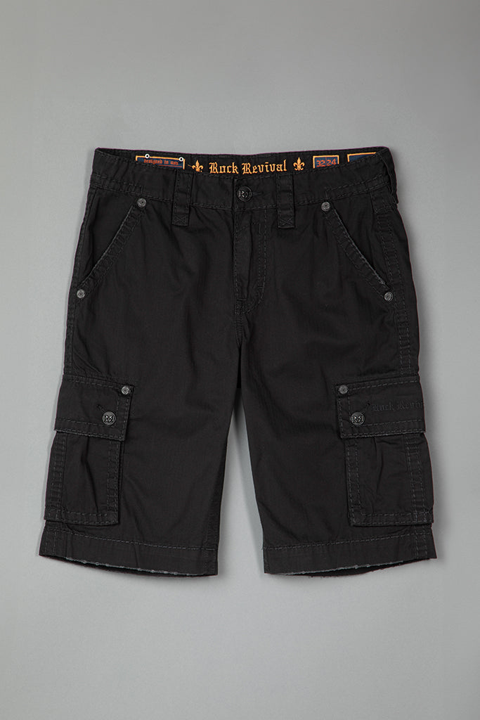 Black Cargo Shorts