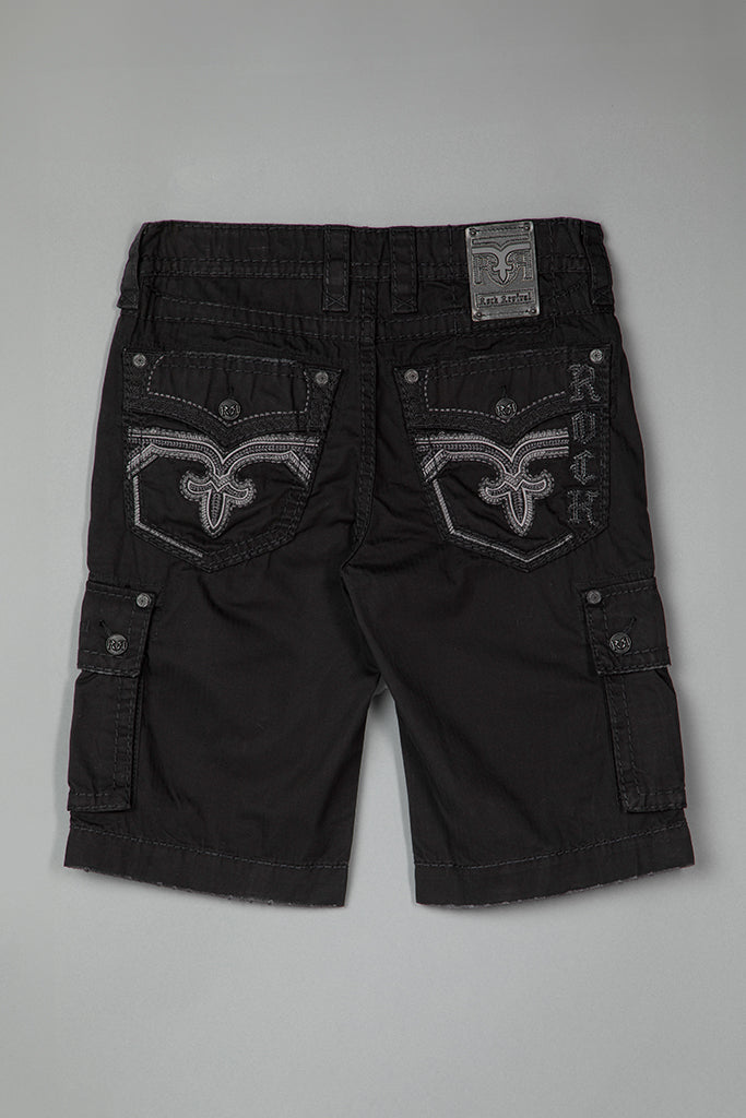 Black Cargo Shorts