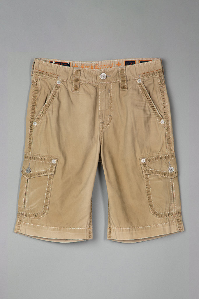 Khaki Cargo Shorts