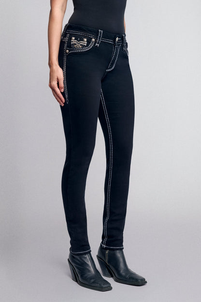 Colleen Skinny Jeans in Black