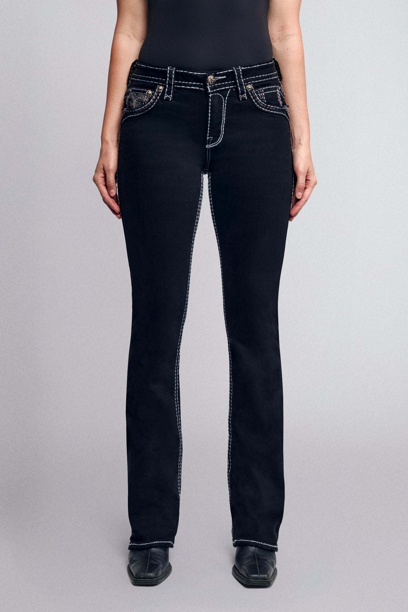 Elias Bootcut Jeans in Black