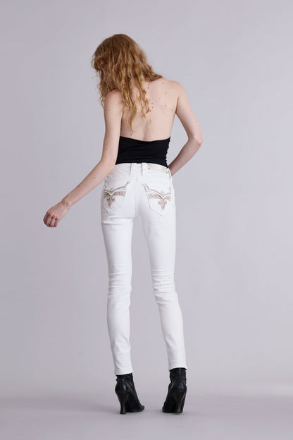 Raanan Skinny Jeans in White