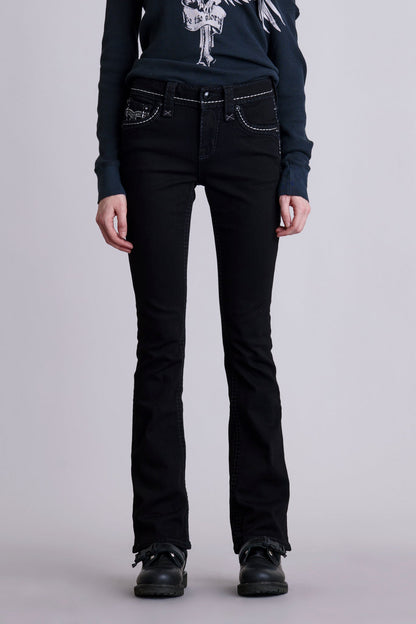 Yui Bootcut Jeans in Black