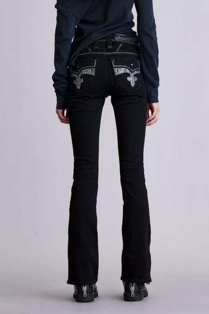 Yui Bootcut Jeans in Black