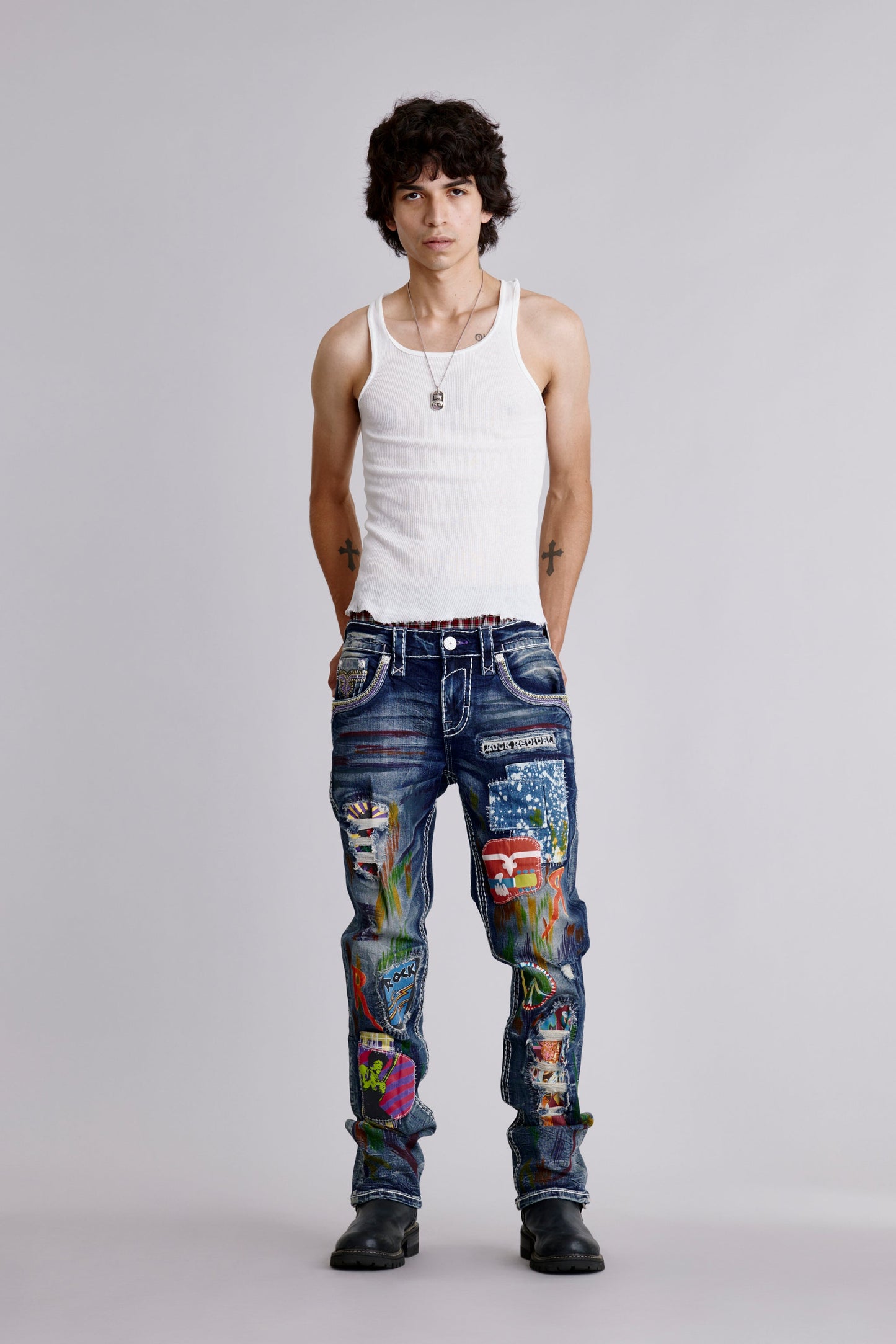 Armie Straight Jeans Medium Blue