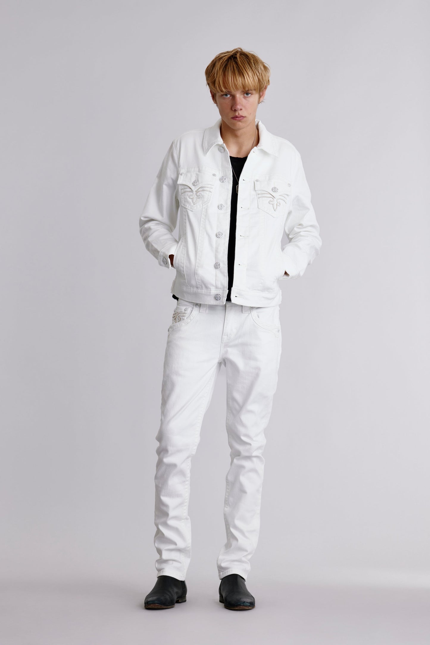 Arther Alt Straight Jeans in White