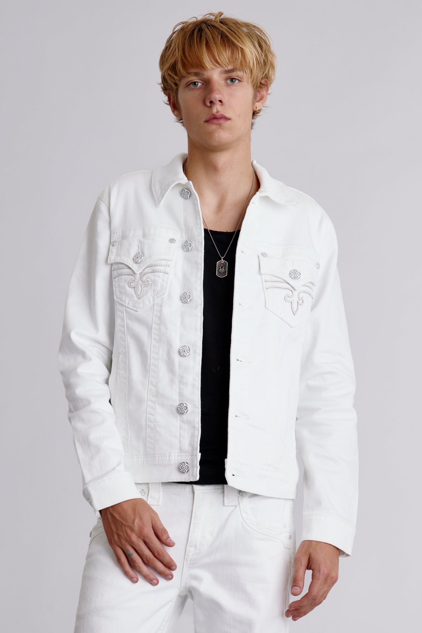 Arther Denim Jacket in White