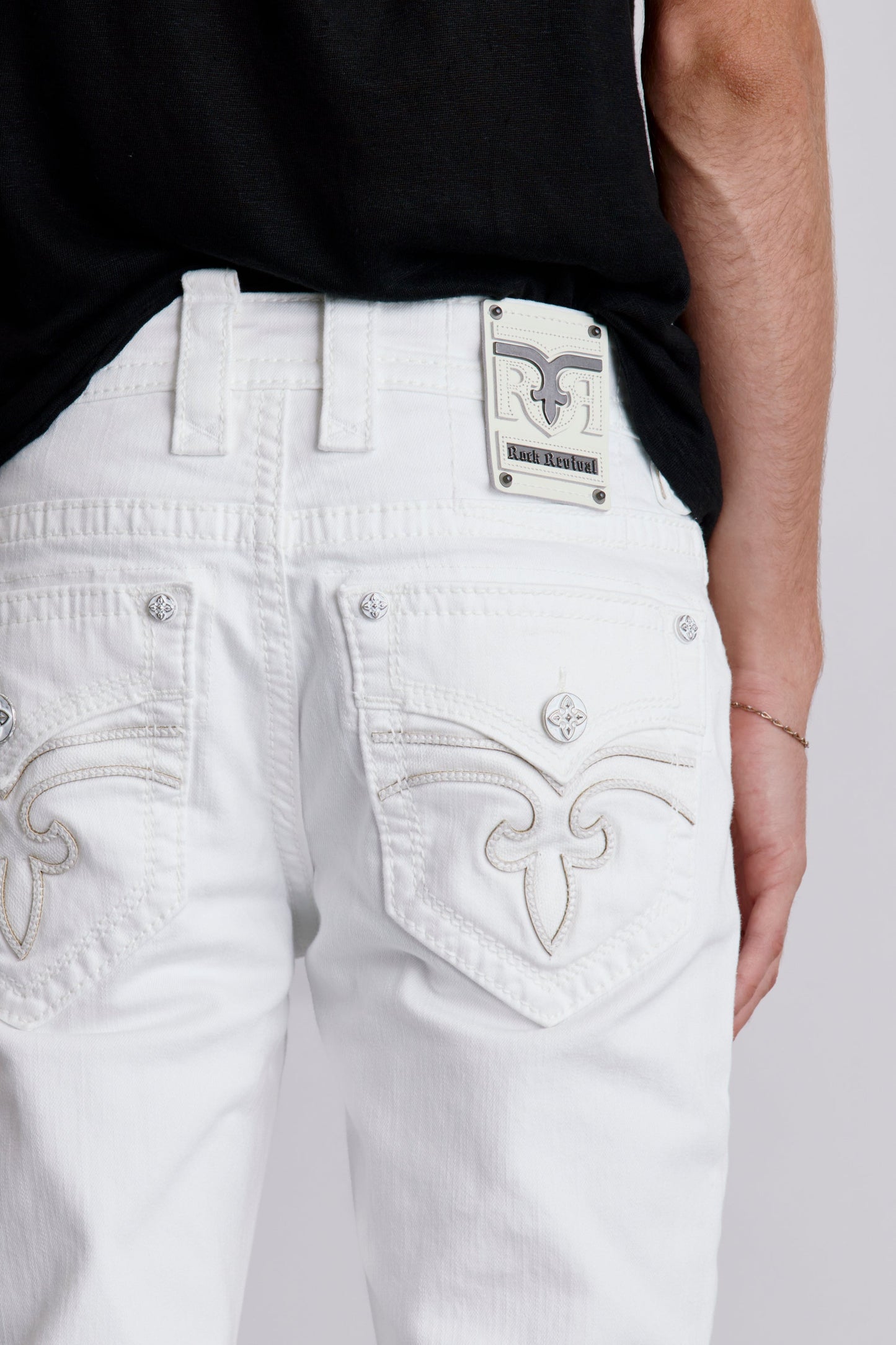 Arther Alt Straight Jeans in White