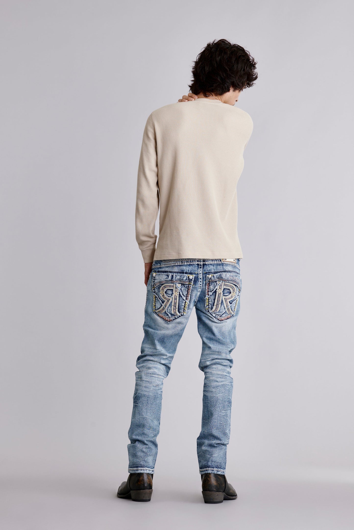 Cassian Alt Straight Jeans in Light Blue