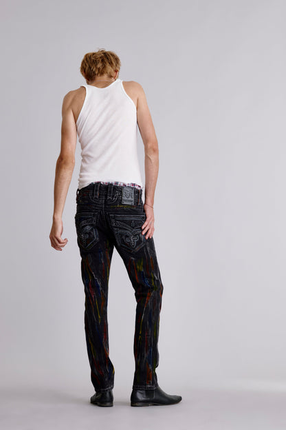 Lunar Rock Alt Straight Jeans Black Wash