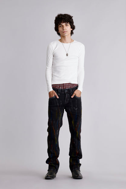 Lunar Rock Bootcut Jeans Black Wash