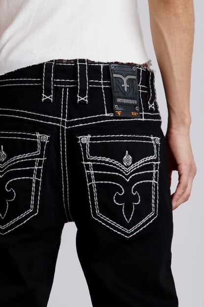Titan Relaxed Straight in Black/White