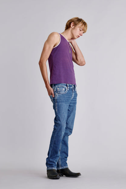 Titan Relaxed Straight in Medium/White