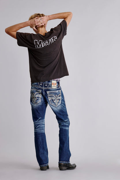 Zaid In Blue Bootcut Jeans