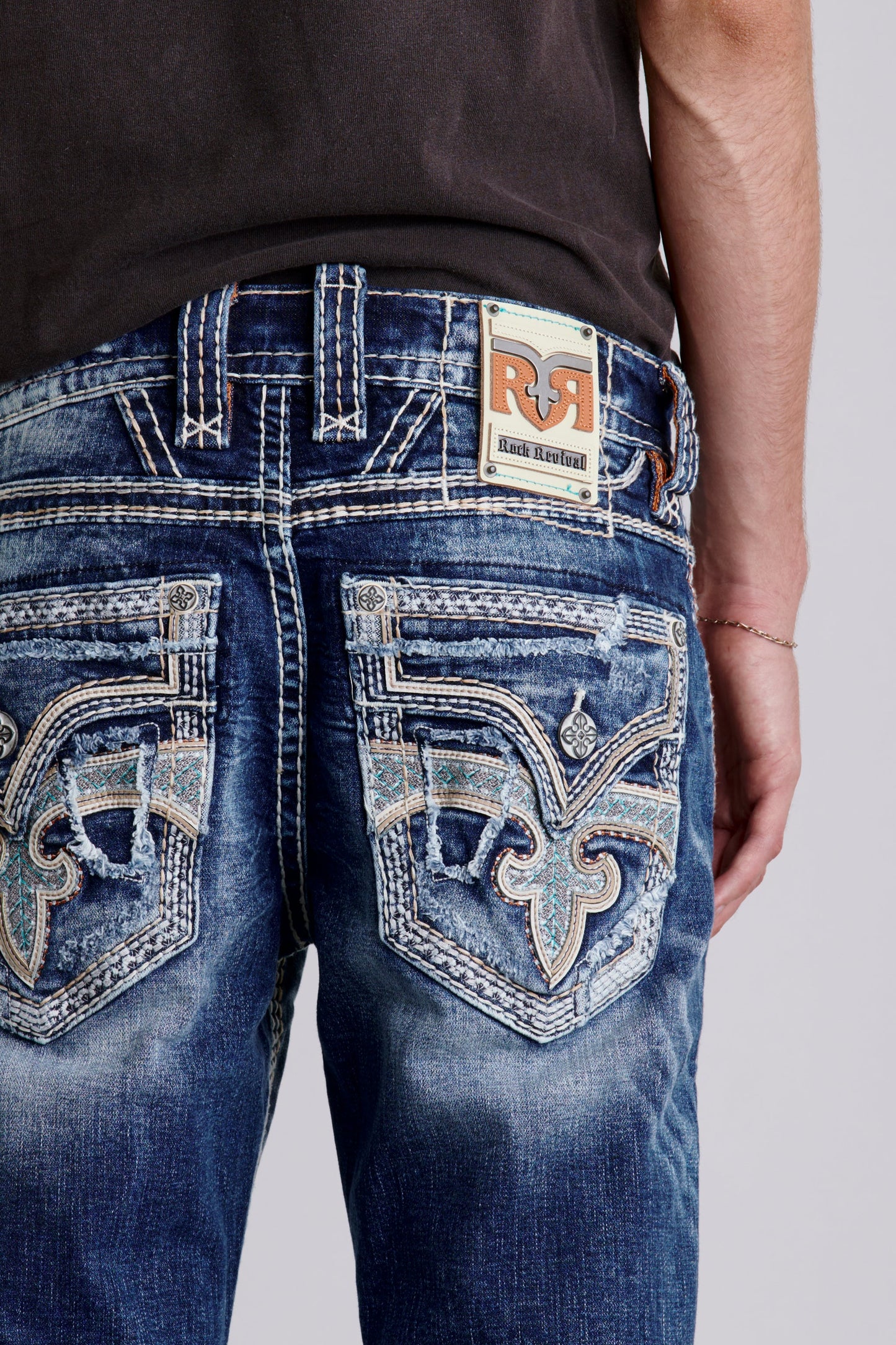 Zaid In Blue Bootcut Jeans
