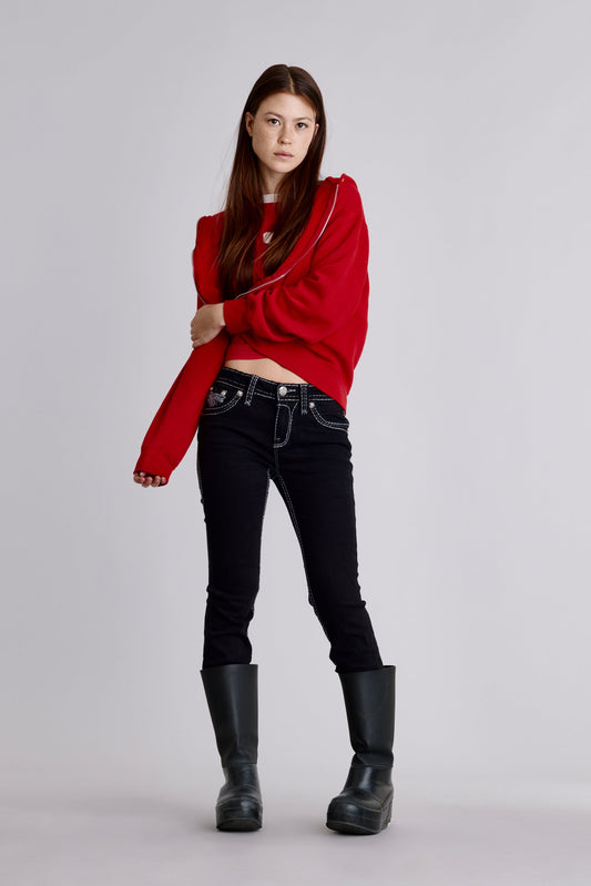 Daphne Straight Jeans in Black