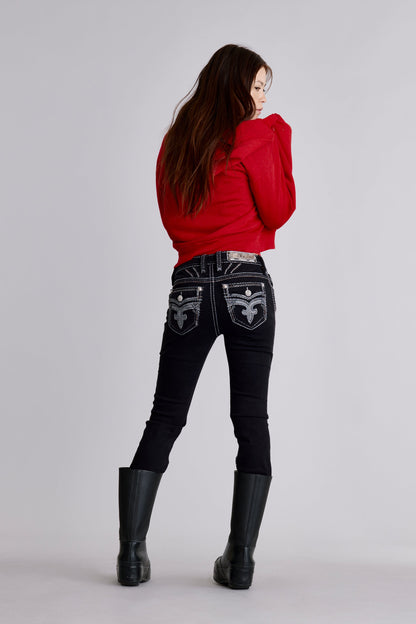 Daphne Straight Jeans in Black