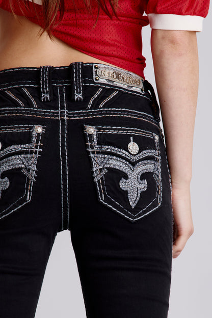 Daphne Straight Jeans in Black