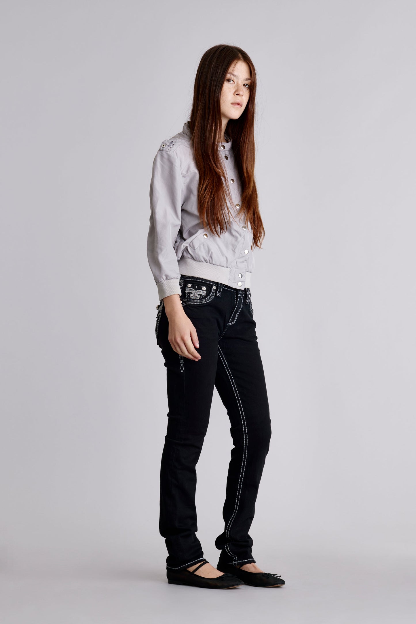 Yui Straight Jeans in Black