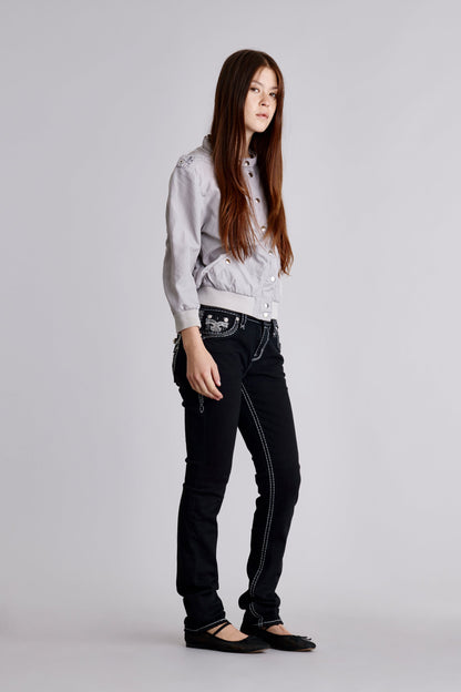 Yui Straight Jeans in Black