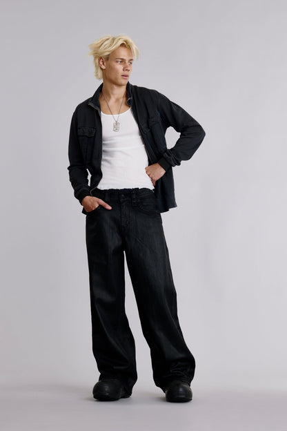 Newton Baggy 3 Jeans in Black Coating