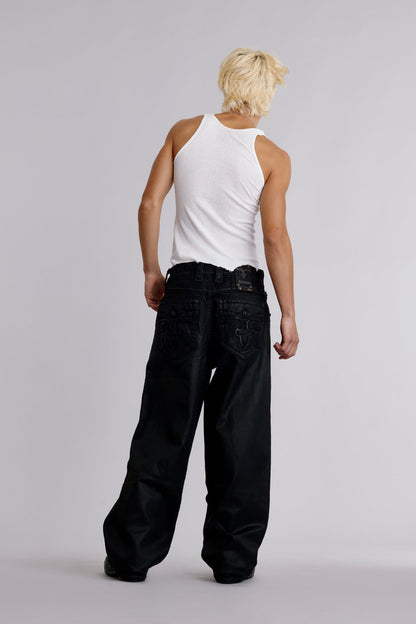 Newton Baggy 3 Jeans in Black Coating