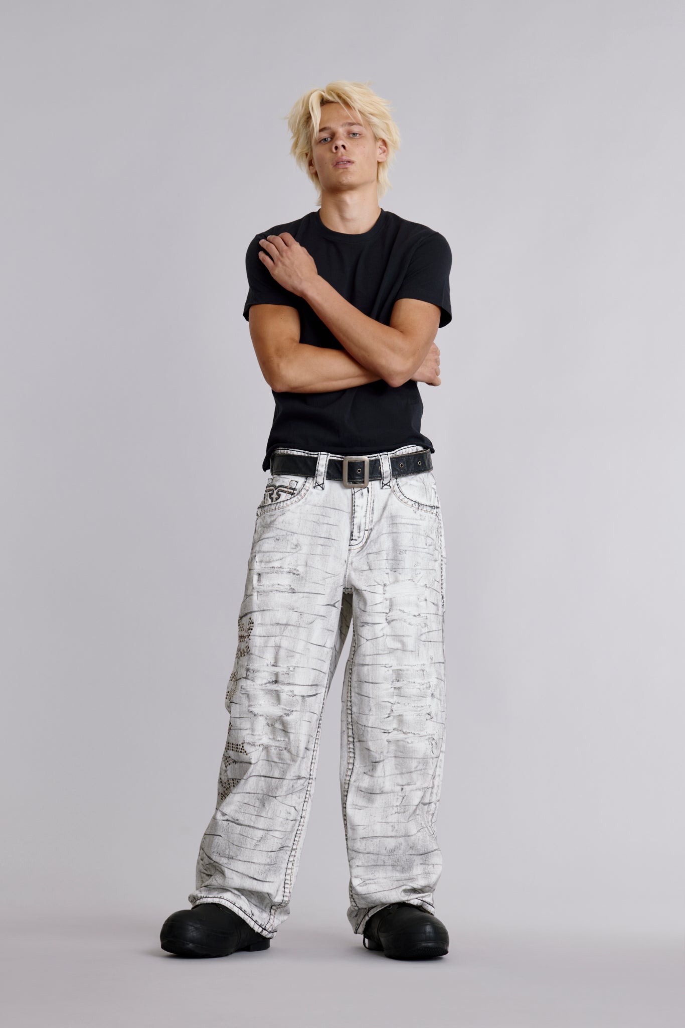 Arther Baggy 3 Jeans in  Fracture White