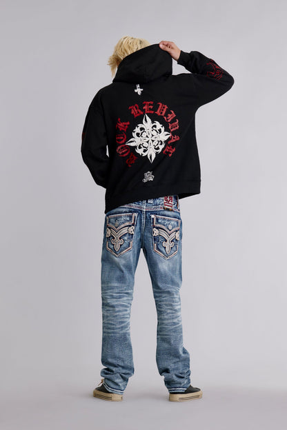 Infernal Fleur Hoodie in Black
