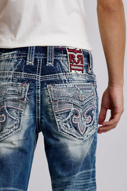 Brayen Straight Jeans in Medium Blue
