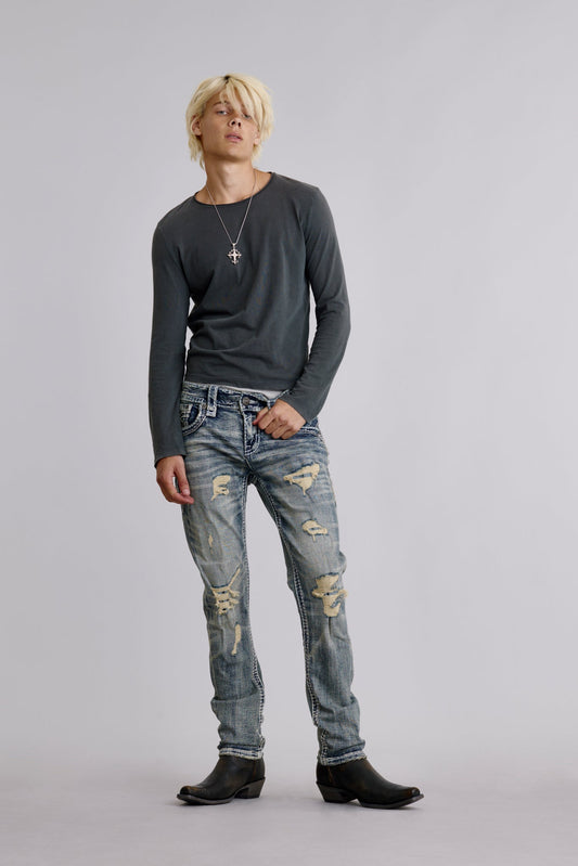Ernest Alt Straight Jeans in Medium Wash