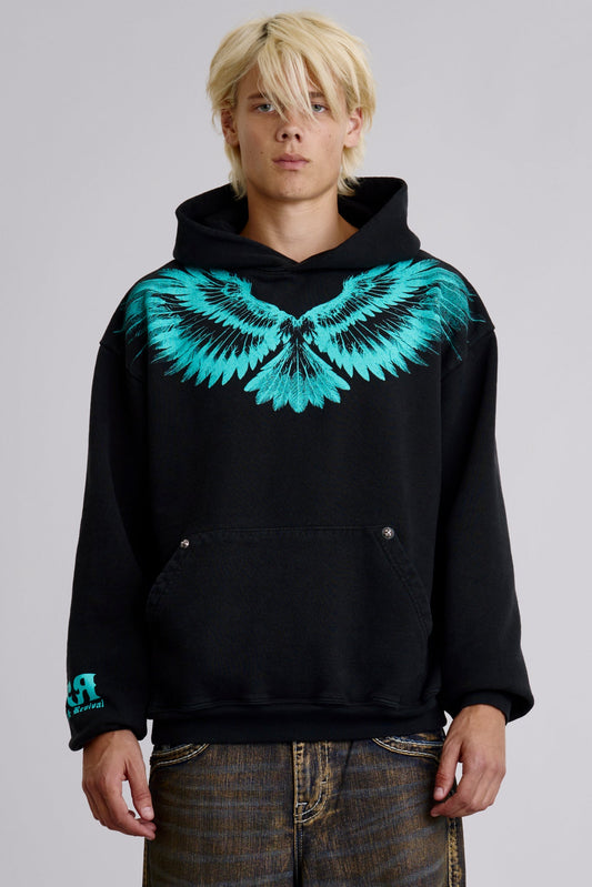 Infernal Wings Hoodie in Black