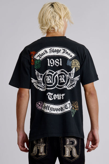 1981 Hollywood Tee in Black