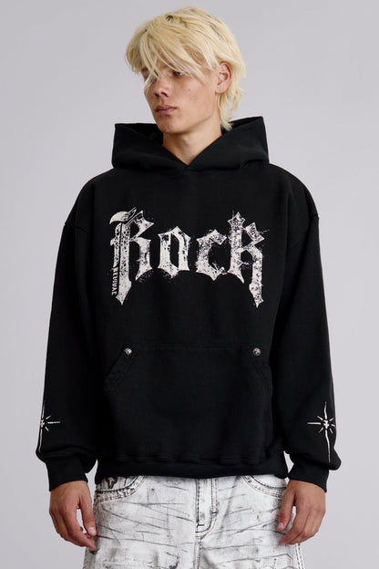 Rock Hoodie in Black