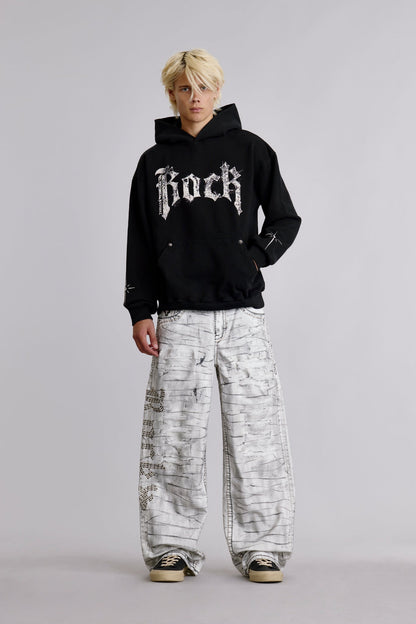 Rock Hoodie in Black