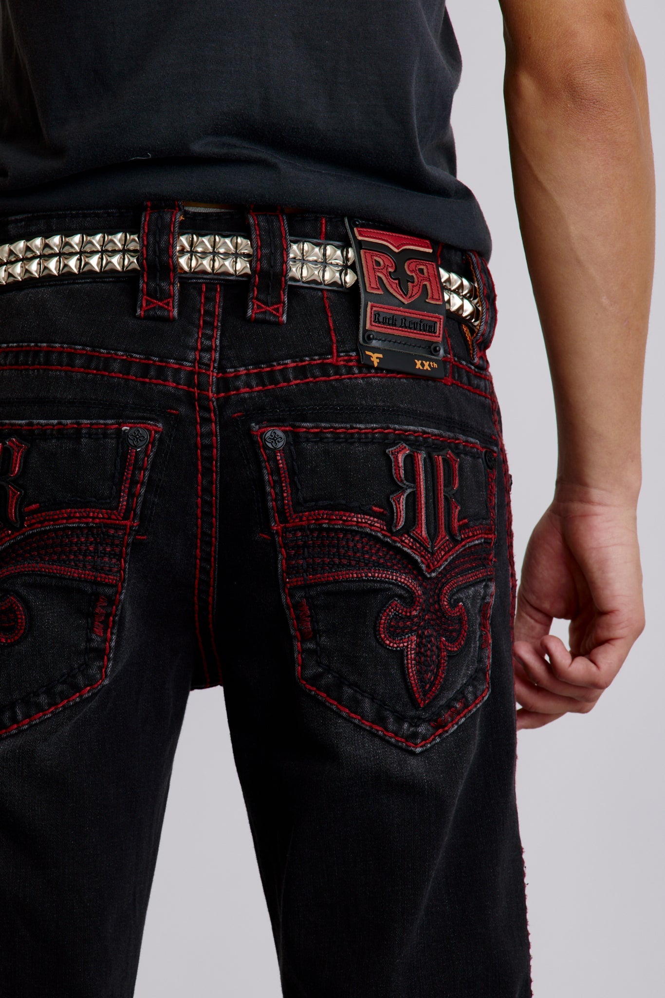 Richie Alt Straight Jeans in Black