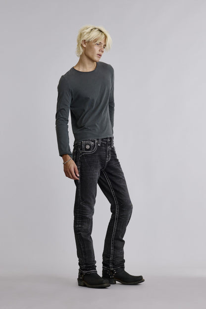Rustin Relaxed Straight in Charcoal