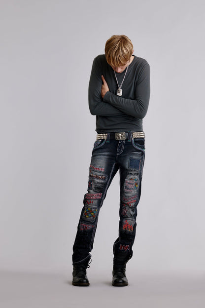 Armie Straight Jeans in Black