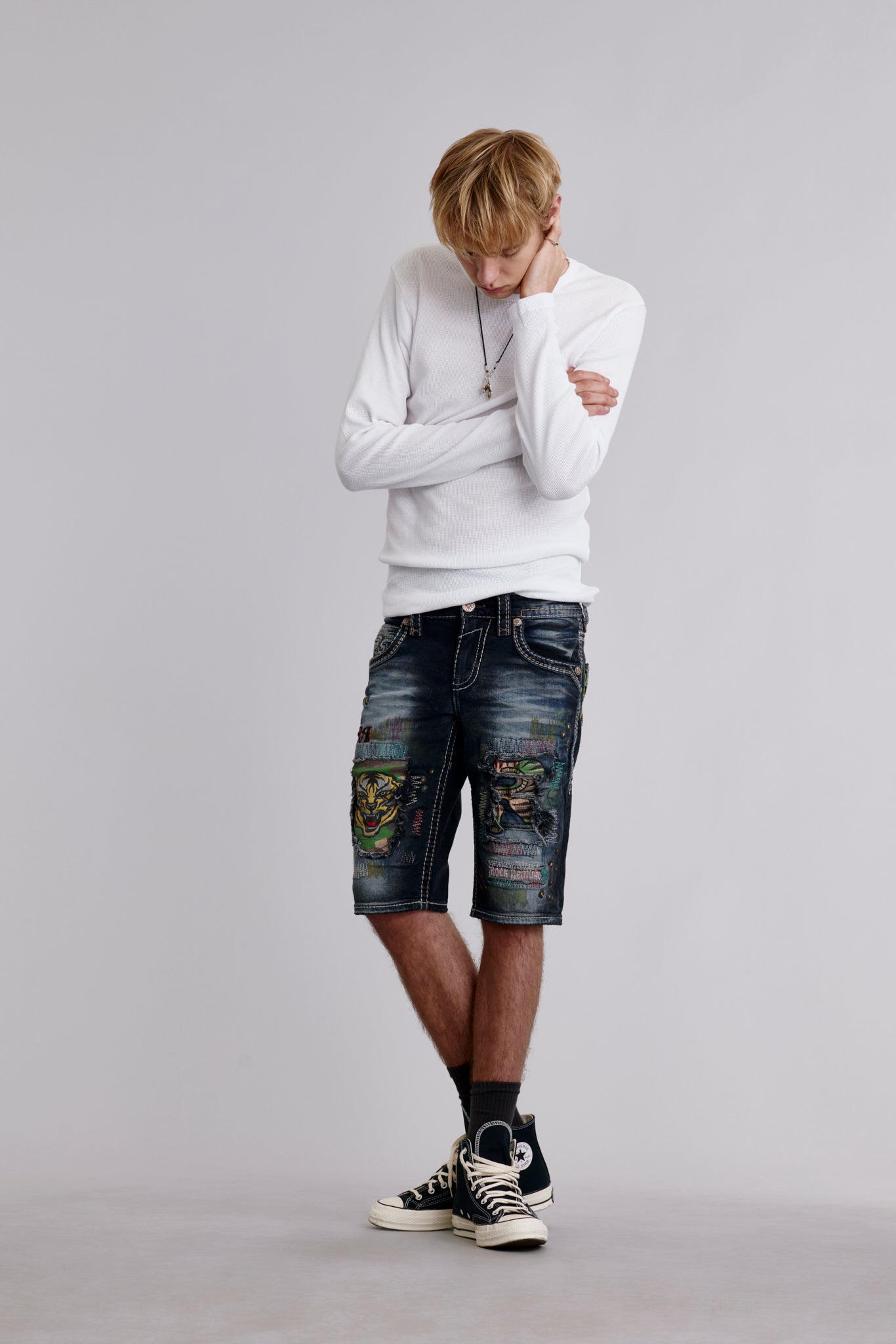 Deen Denim Shorts in Black