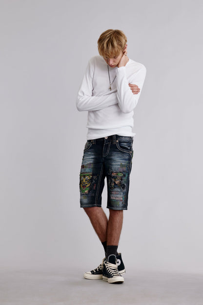 Deen Denim Shorts in Black