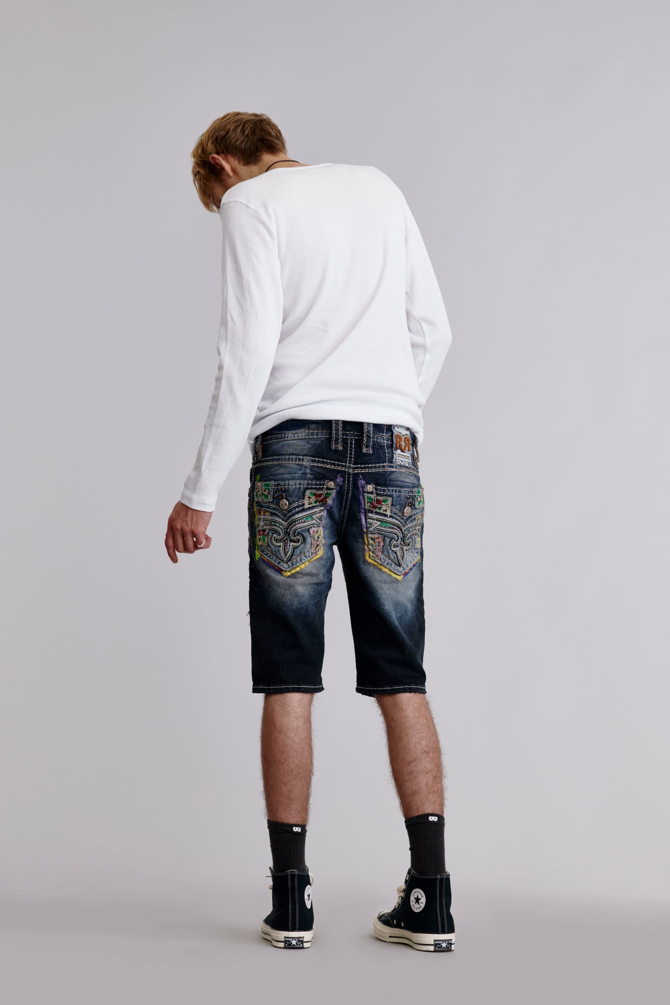 Deen Denim Shorts in Black
