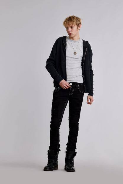 Hektor Alt Straight Jeans in Black