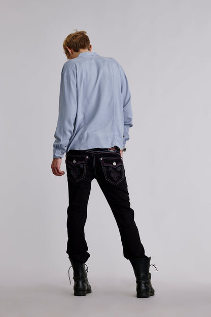 Jonathan Straight Jeans in Black