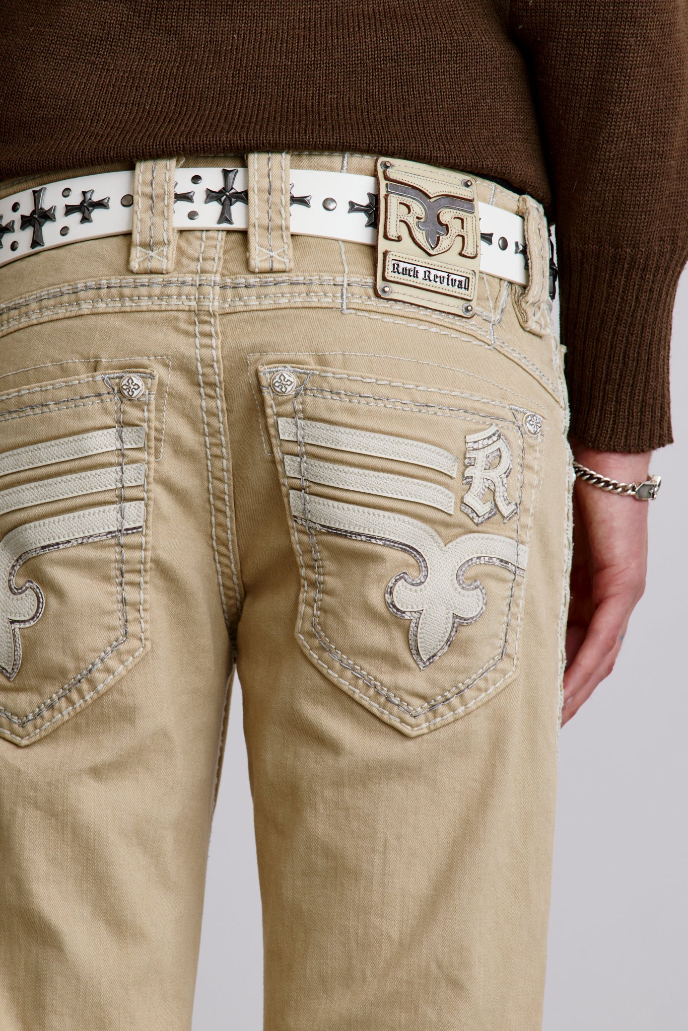Justinn Straight Jeans in Khaki