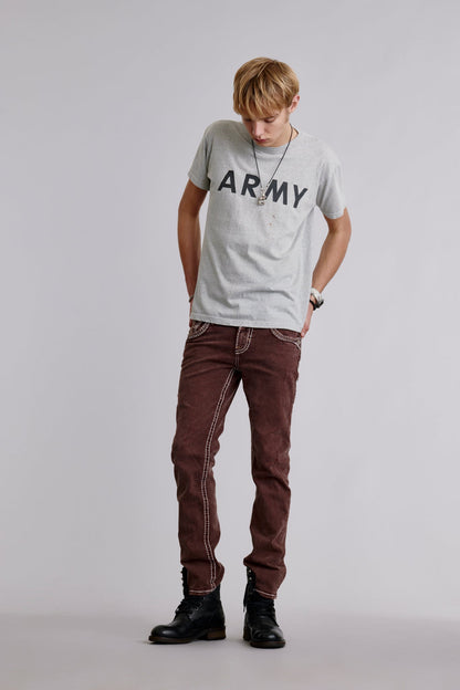 Louis Straight Jeans in Brown