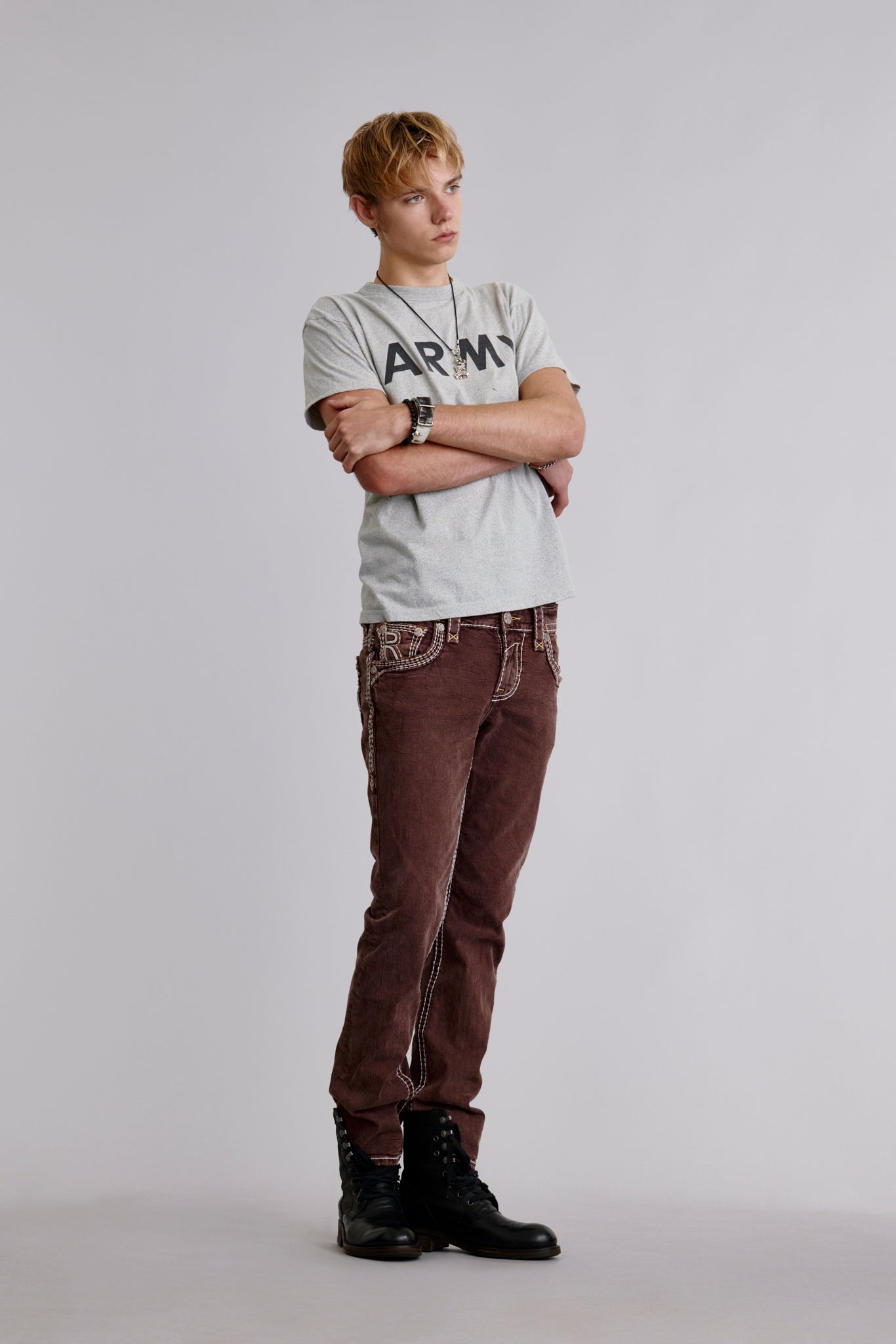 Louis Straight Jeans in Brown