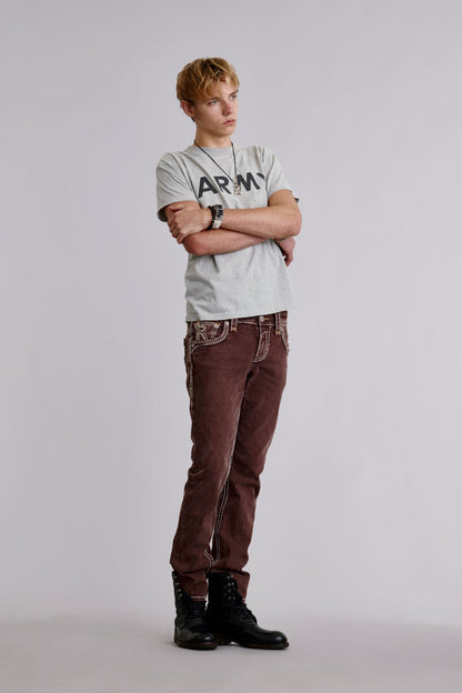 Louis Straight Jeans in Brown