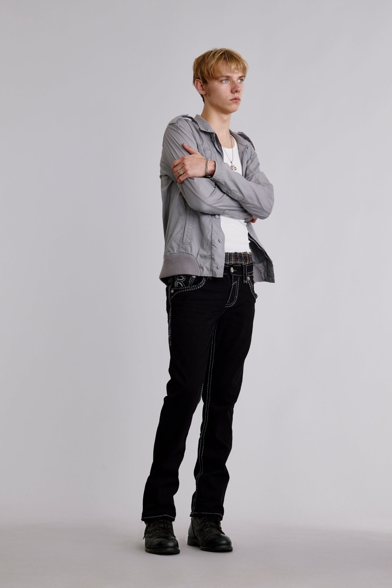 Louis Straight Jeans in Black