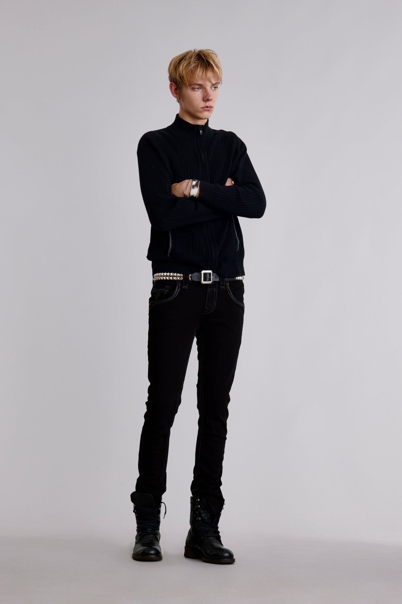 Lunar Rock Alt Straight Jeans in Black