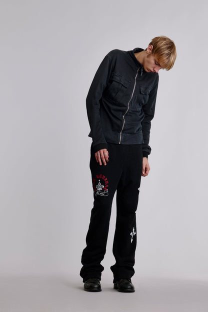 The Fleur Stack Sweatpants
